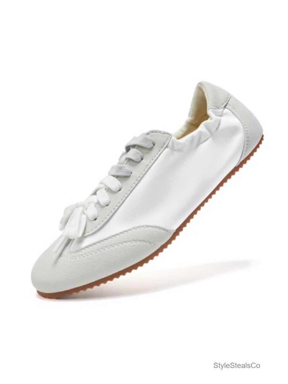 Women's Ballet Fashion Sneakers Lace-Up Flats Lightweight Comfort Walking Shoes